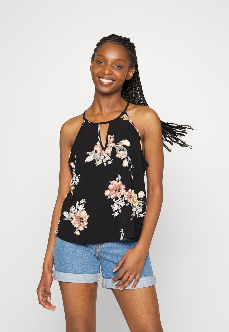 ONLY Petite ONLNOVA LUX KEYHOLE - Top - black