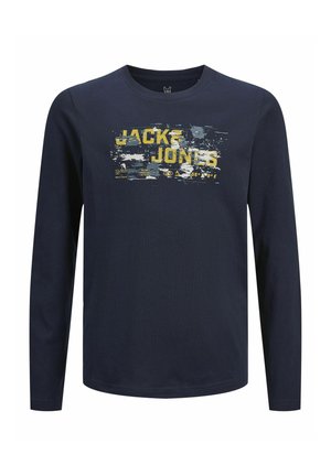 JCOOUTDOOR LOGO CREW - Long sleeved top - navy blazer