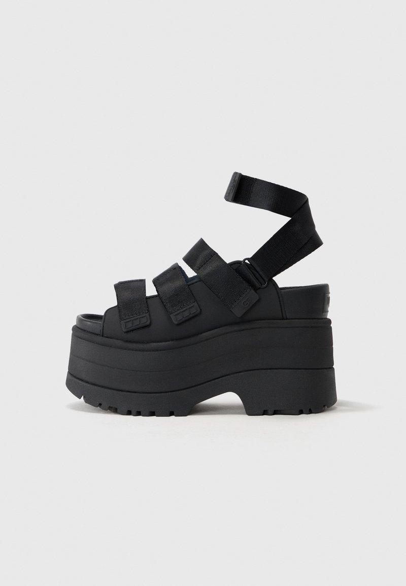 UGG GOLDENRISE - Sandálias de plataforma - black