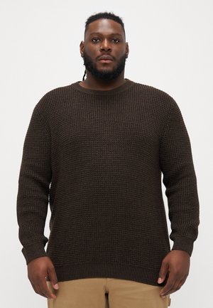JJGLOBAL CREW NECK  - Džemperis - delicioso detail:twisted w. black