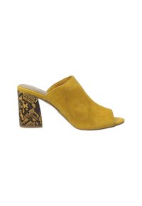Tamaris Heeled mules - saffron snake