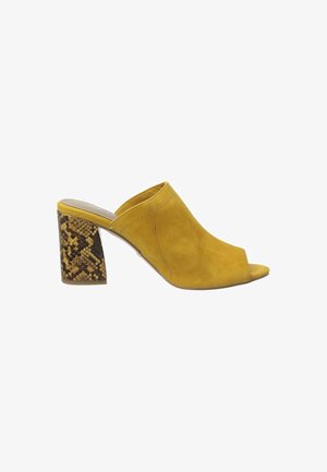 Tamaris Heeled mules - saffron snake