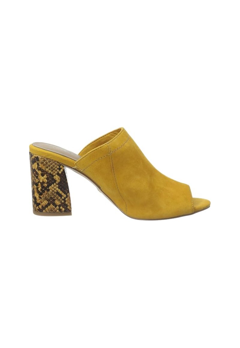 Tamaris Heeled mules - saffron snake