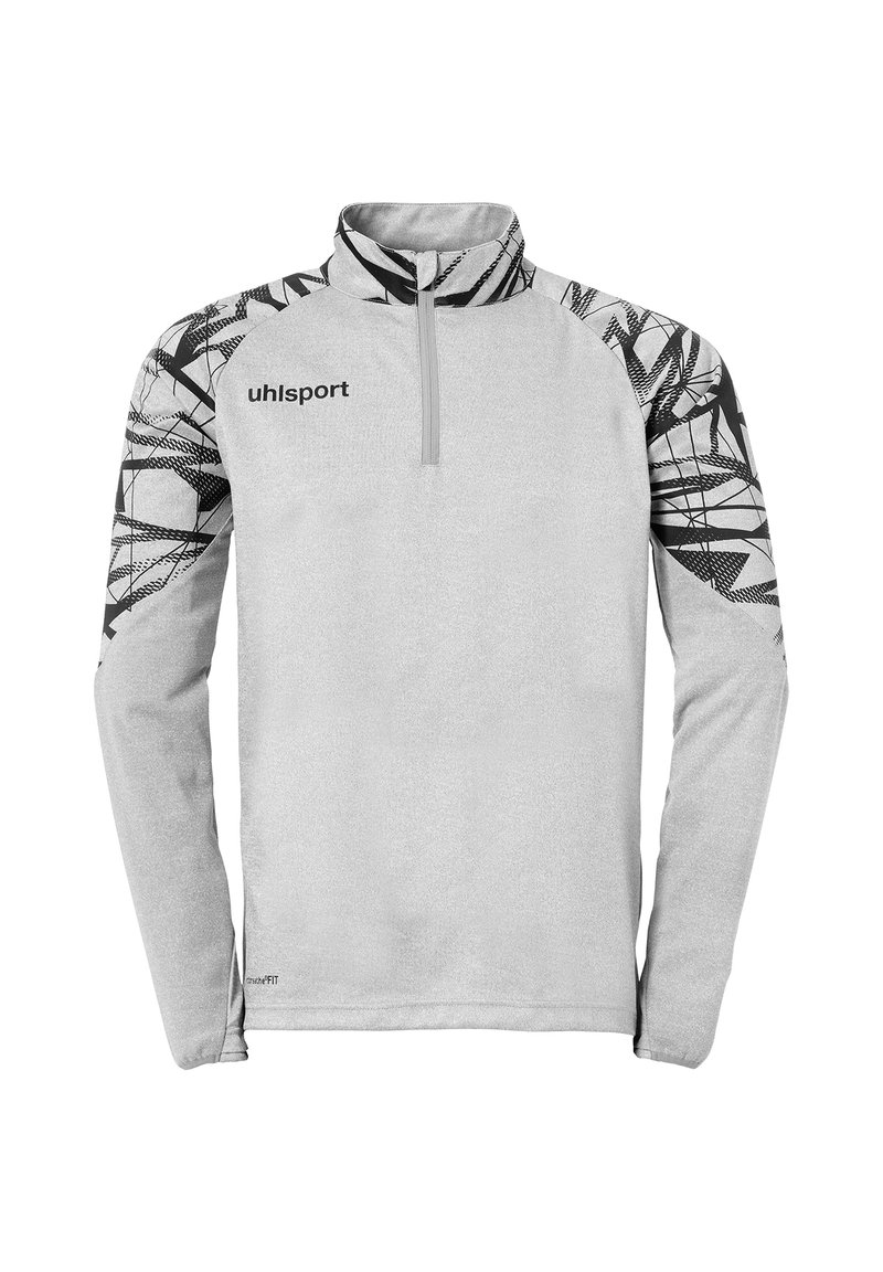 uhlsport Maglietta a manica lunga - dark grau melange schwarz
