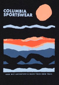 Columbia DOBSON PASS GRAPHIC TEE UNISEX - Hosszú ujjú felső - black