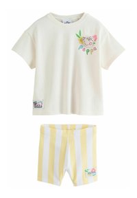 Next - REGULAR FIT PEPPA PIG SHORT SLEEVE SET  - Kratke hlače - cream Miniaturna slika 1