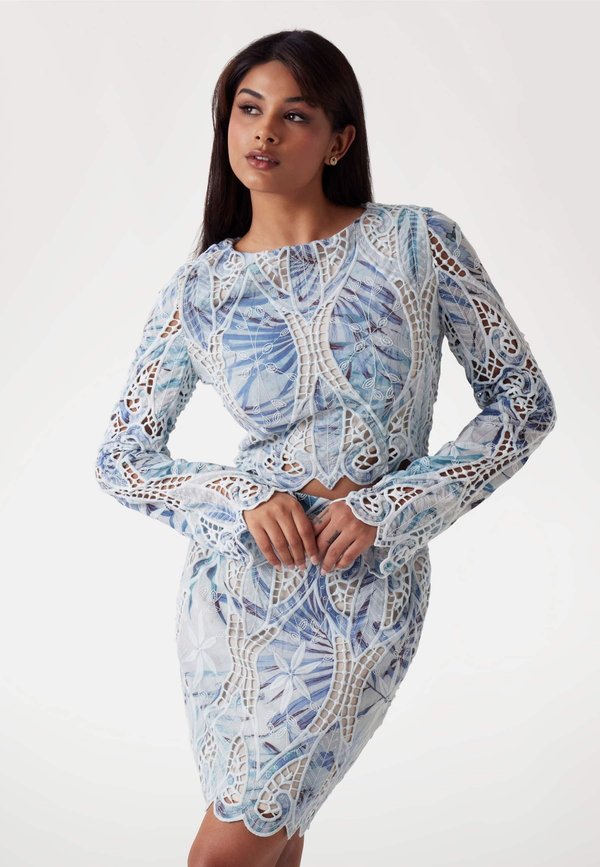 CROPPED  - Bluse - blumenmuster