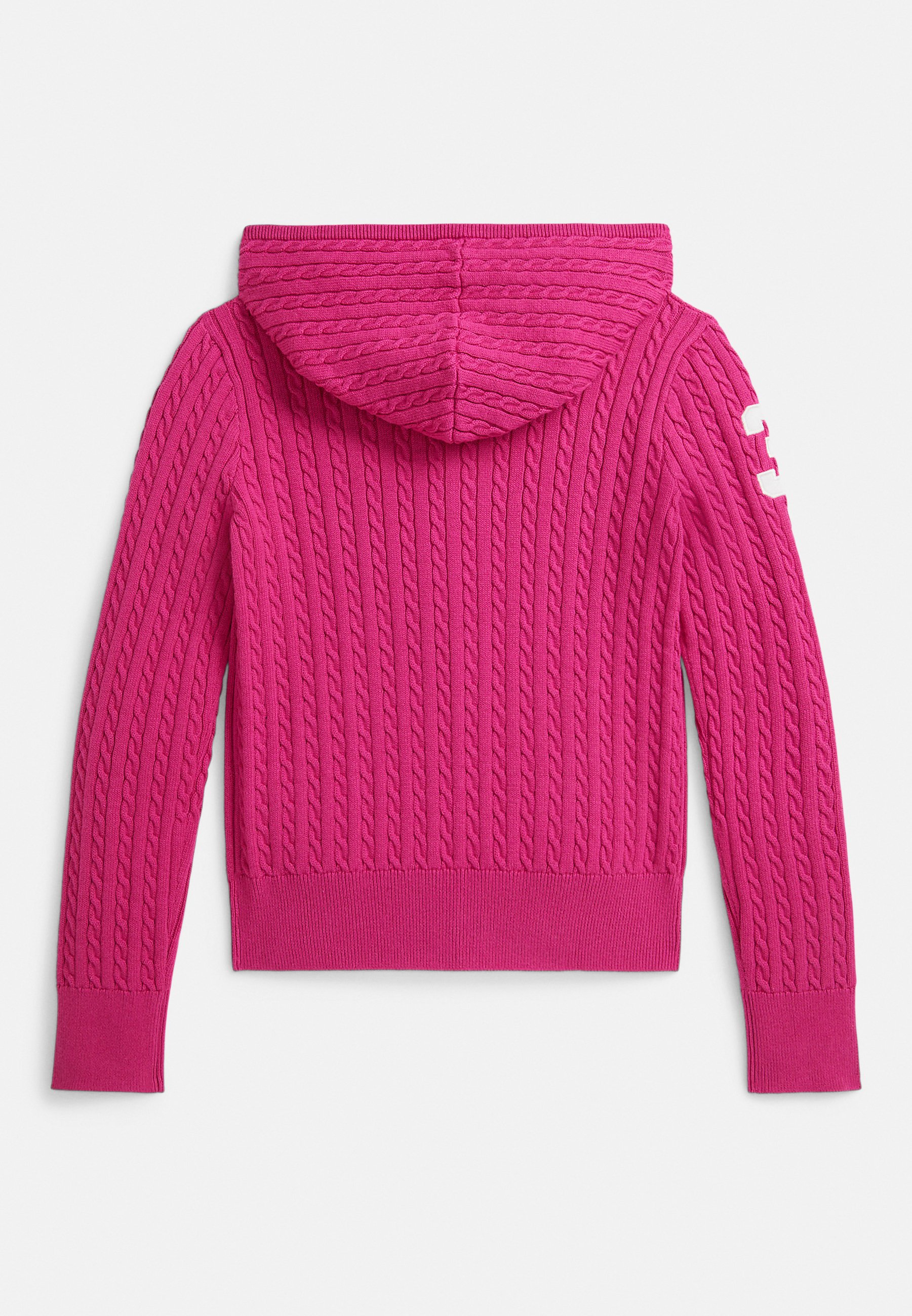 Polo Ralph Lauren BIG PONY MINI-CABLE FULL-ZIP HOODIE 7-14Y