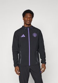adidas Performance MANCHESTER UNITED VISTECH - Club wear - black/purple rush