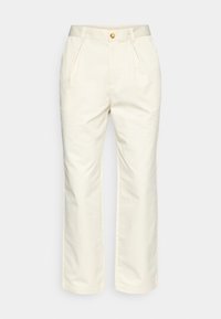 REVERSE PLEAT TROUSER - Παντελόνι - ivory