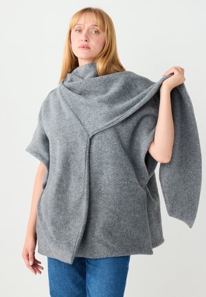 RELAXED FIT POLAR - Poncho - grey