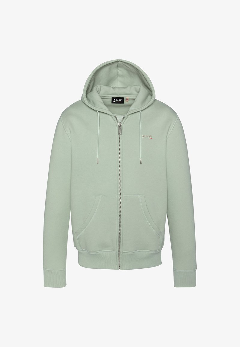 Schott Felpa con zip - sage pastel