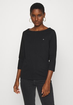 3/4 BOATNECK - Longsleeve - black