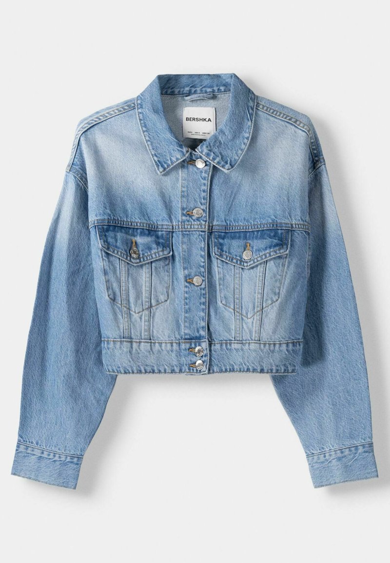 Bershka Veste en jean light-blue denim/denim bleu gris