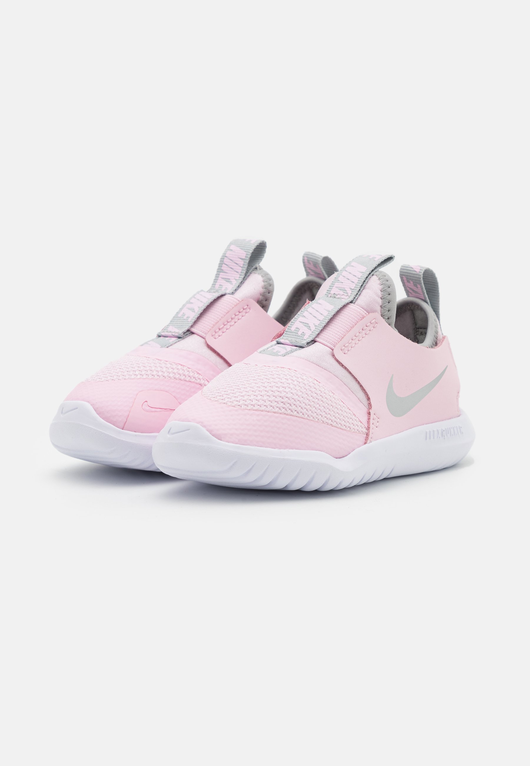 Nike Performance FLEX - Zapatillas de running neutras - pink foam/metallic  silver/light smoke grey/rosa - Zalando.es