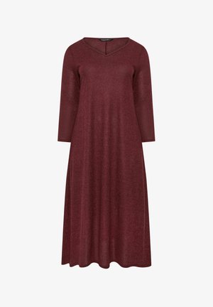 Evans, PLUS SIZE MAXI DRESSES - Abito in maglia - red