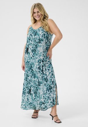 KCJULIA AMI - Maxi dress - teal leopard print