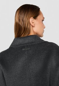 Calvin Klein FACE LONG WRAP COAT - Mantel - gunmetal melange