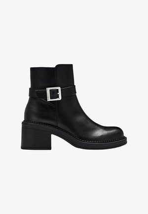 Esprit, PERINA BUCKLE MID - Bottines à plateau - black