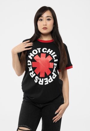 RED HOT CHILI PEPPERS CLASSIC ASTERISK RINGER - Print T-shirt - black