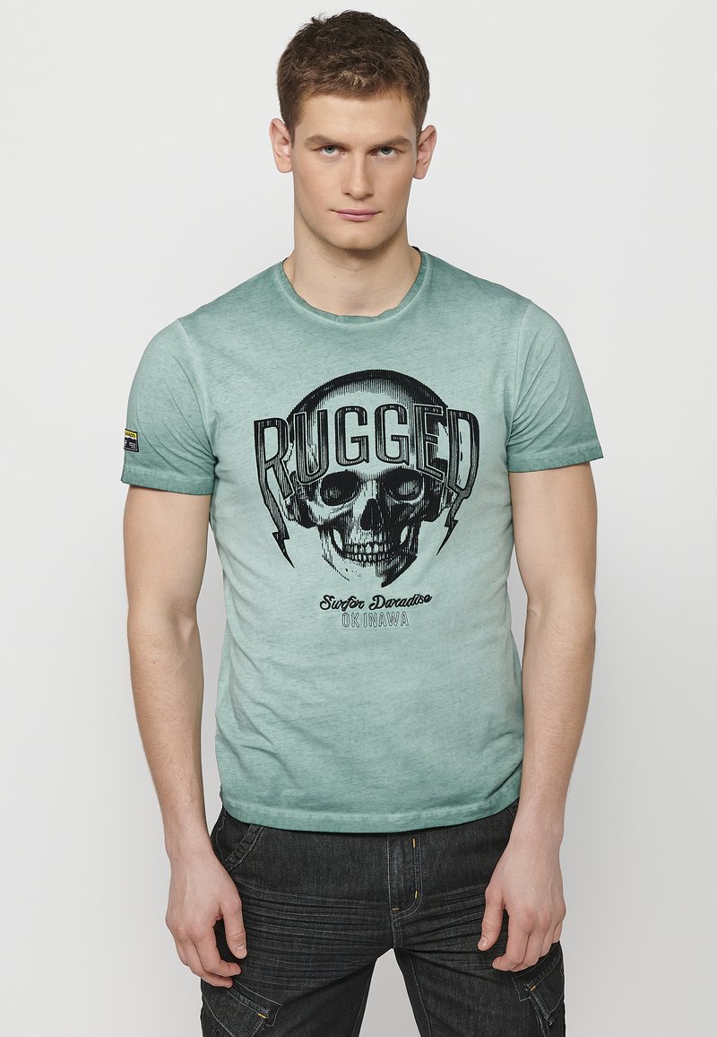 Koroshi SHORT SLEEVE - Apdrukāts T-krekls - verde green