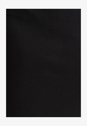 Črn material z gladko teksturo, ki ima enotno, mat površino. Ni opaznih vzorcev ali kovinskih podrobnosti prisotnih.