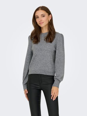 JDY JDYRUE LS NOOS - Strickpullover - medium grey melange