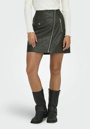 ONLVERA ZIP - A-lijn rok - peat