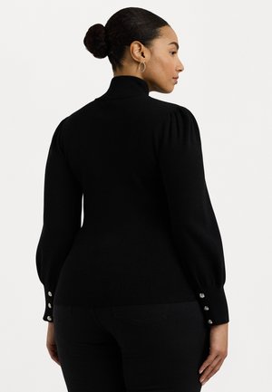 DWORINA-LONG SLEEVE-PULLOVER - Svetrík - polo black
