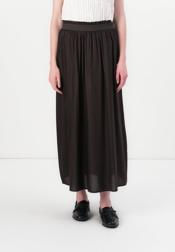 ONLVENEDIG PAPERBAG LONG SKIRT - Maxi skirt - chocolate torte