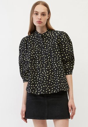 Button-down blouse - multi black