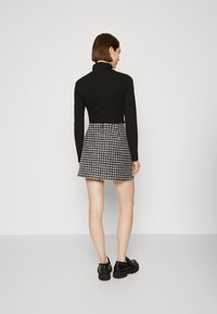 Marc O'Polo DENIM CHECKED SKIRT - Miniszoknya - multi/black