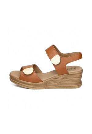 PITILLOS, PITILLOS 11054 - Sandalias con plataforma - cognac