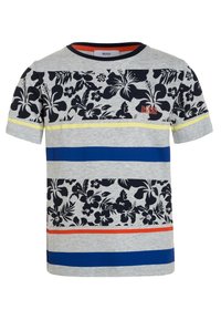 BOSS Kidswear KURZARM - Triko s potiskem - hellgraumeliert