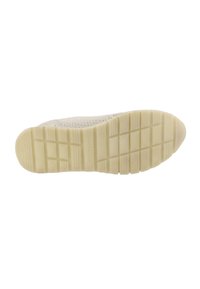 Sneaker con toma in tessuto beige testurizzato, suola leggera e flessibile, e suola in gomma con motivo per una migliore aderenza.