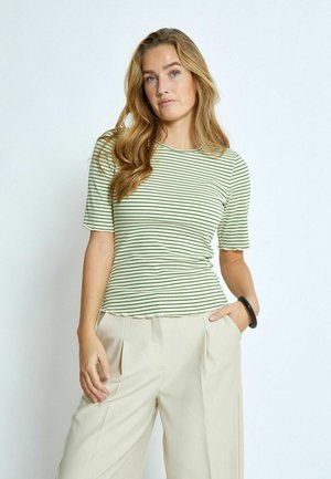T-Shirt print - s fluorite green str