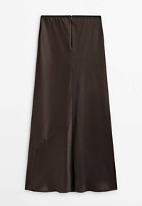 Massimo Dutti Jupe trapèze - dark brown