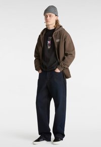 Vans EARTHBOUND LOOSE FIT FULL - Sudadera con cremallera - dark brown