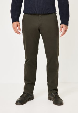 ODESSA THERMO REGULAR FIT THERMO MIT HEM BUND - Chinos - dk. olive
