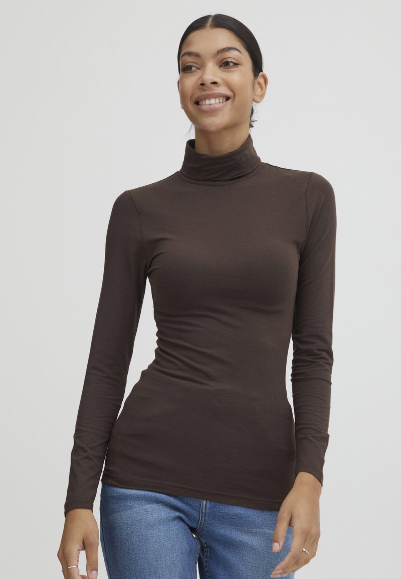 b.young BYPAMILA ROLL - T-shirt à manches longues - java