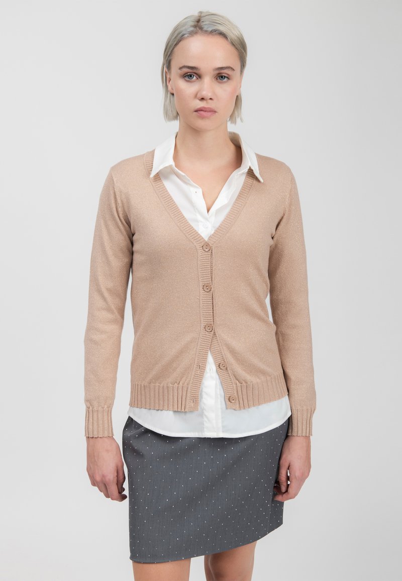 INFLUENCER Cardigan - gold-coloured