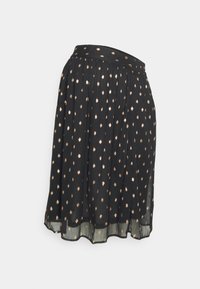 OLMIVY SKIRT - A-line skirt - black/rosa gold