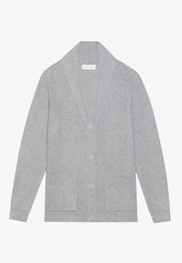 Strickjacke - mid grey melange