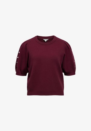 Object, OBJYUKI S/S RE KNIT PULLOVER NOOS - T-shirt imprimé - windsor wine