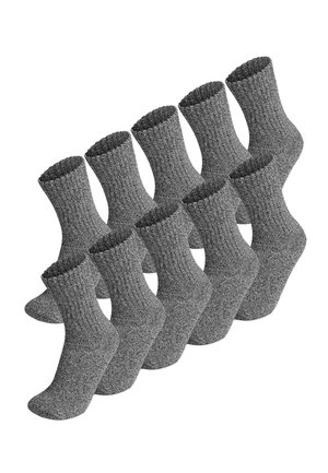 10 PAAR EXTREM STABILE ARBEITS SPORT - Socken - grau meliert