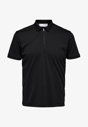 Selected, SLHFAVE ZIP - Polosärk - black