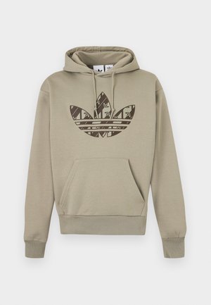 adidas Originals, MONO HOODED - Hoodie - silver-coloured pebble