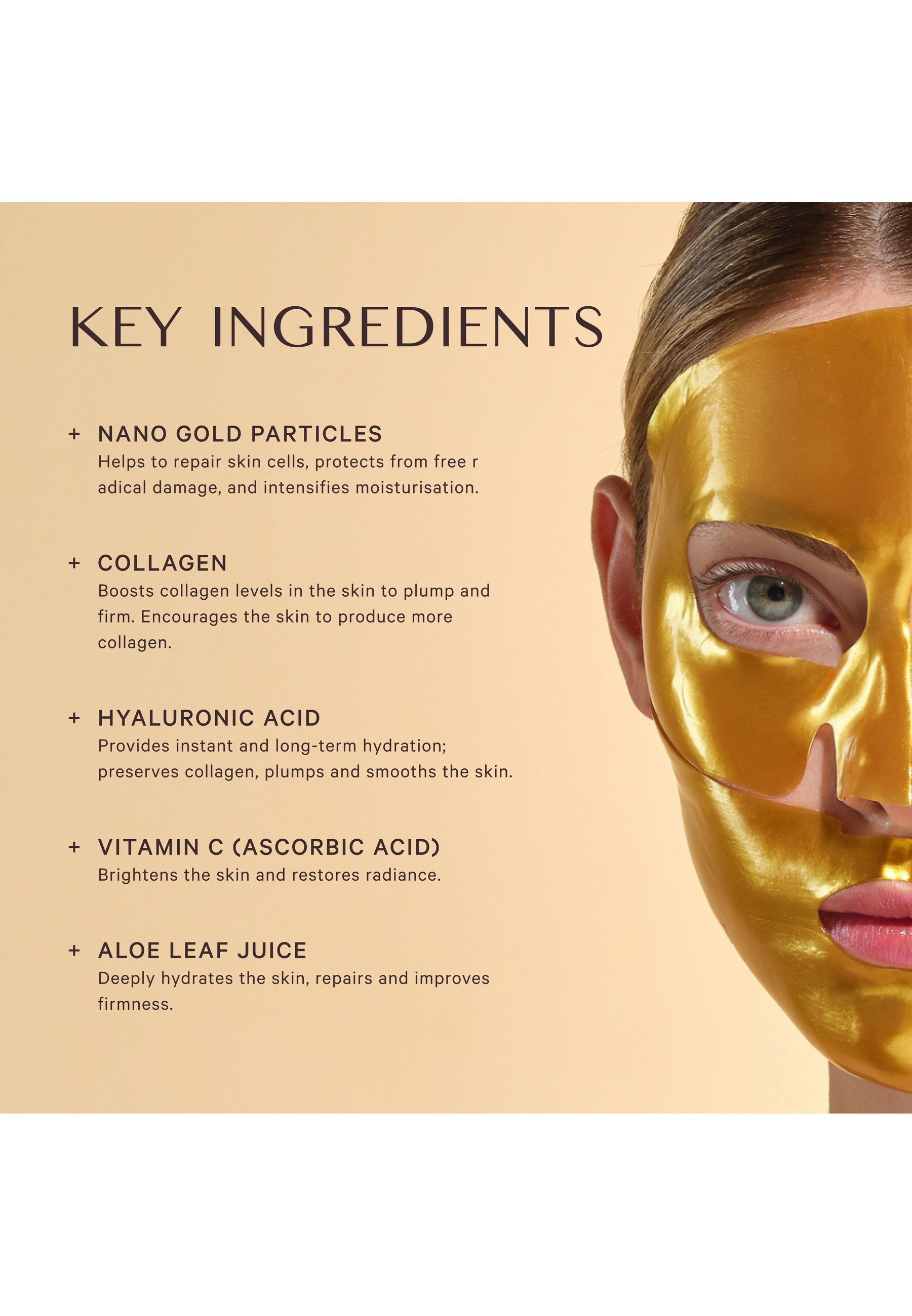 MZ SKIN HYDRA-LIFT GOLD FACE MASK - Gesichtsmaske - Zalando.ch
