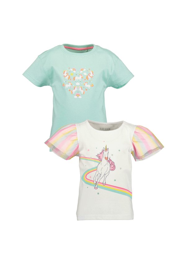 UNICORN - T-Shirt print - m sea  weiss