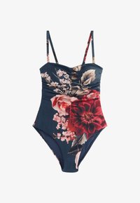 Niet geselecteerd, navy blue floral